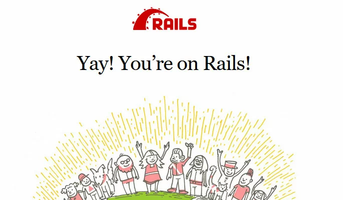 Bild: Rails-Grußseite